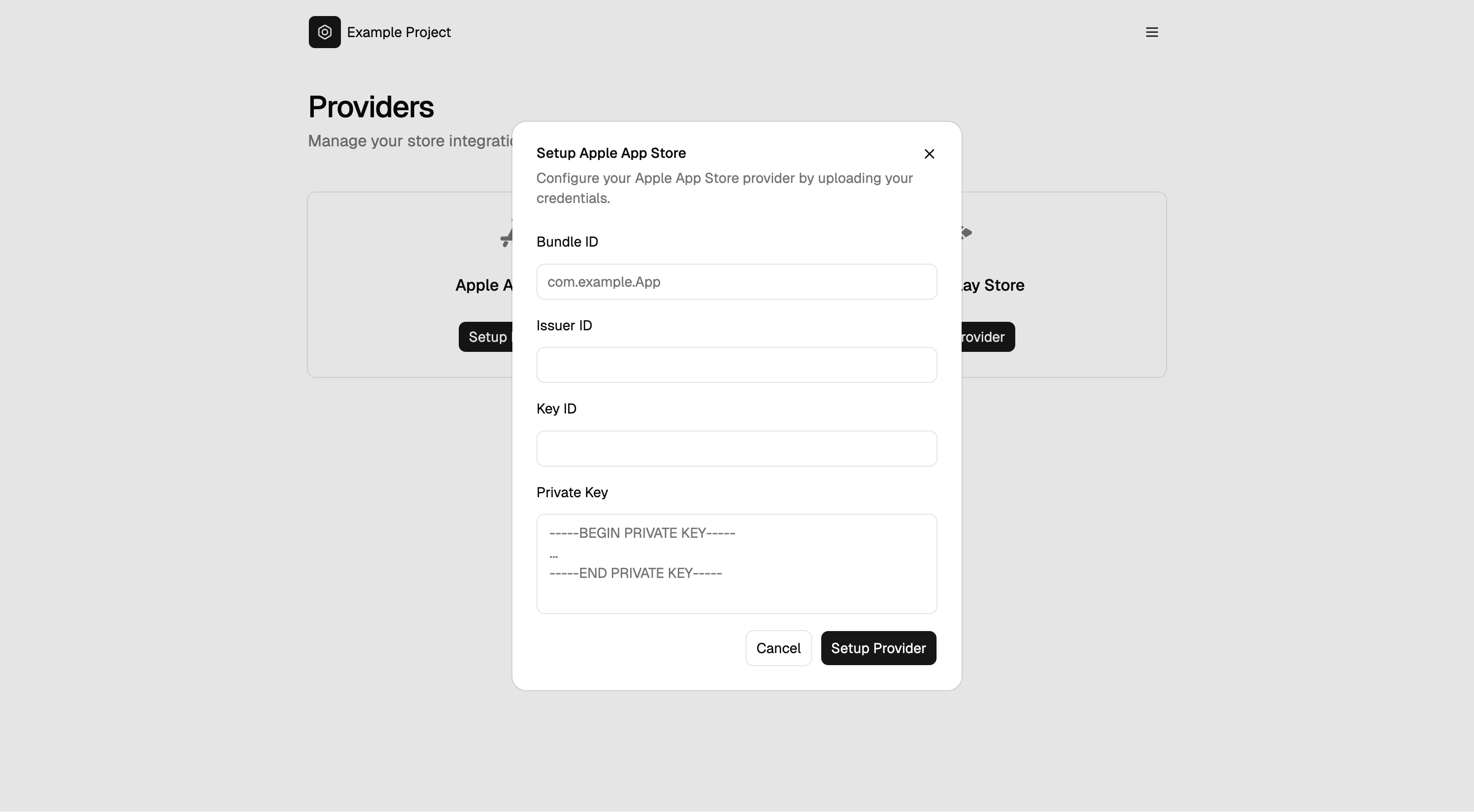 Apple App Store Setup