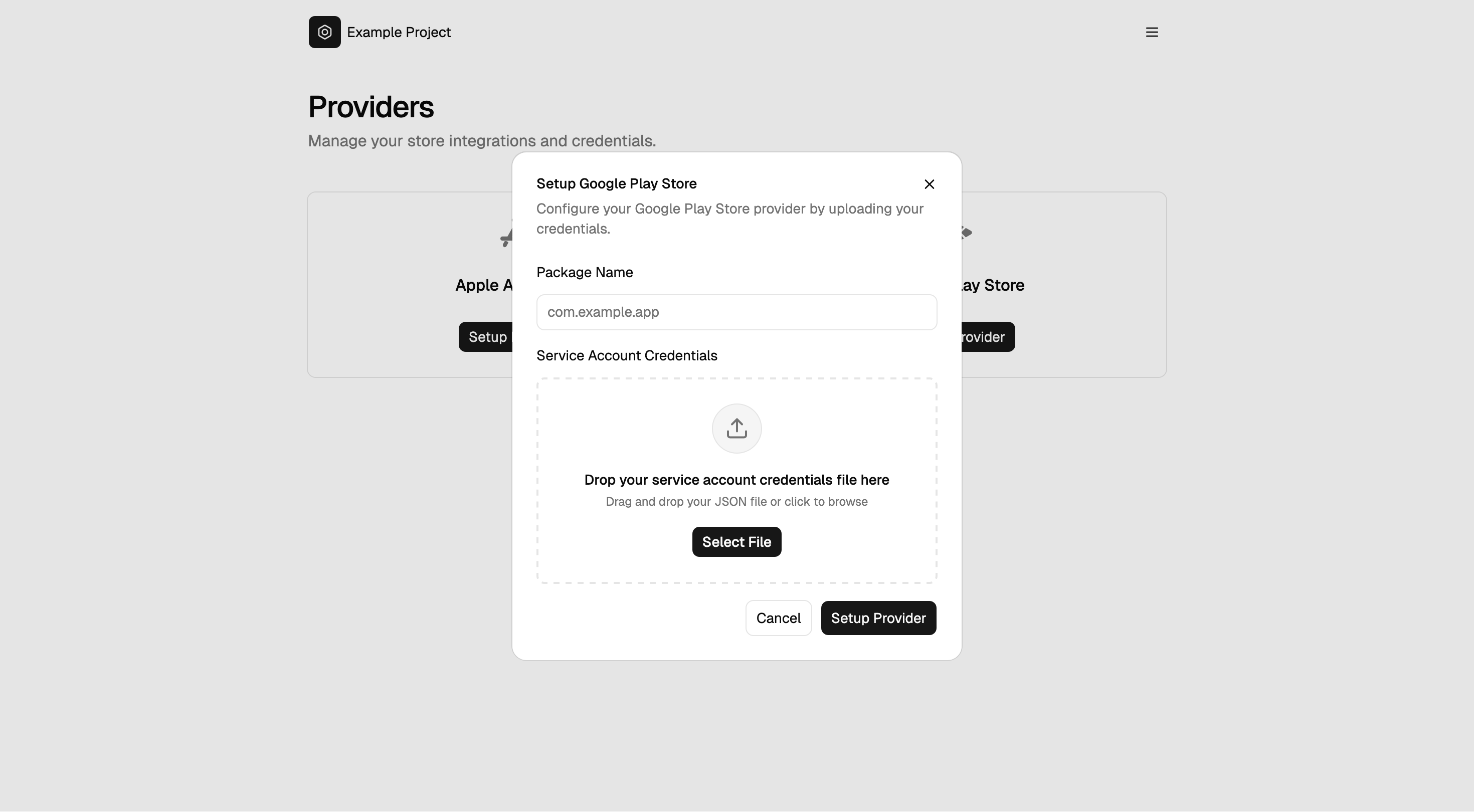 Apple App Store Setup